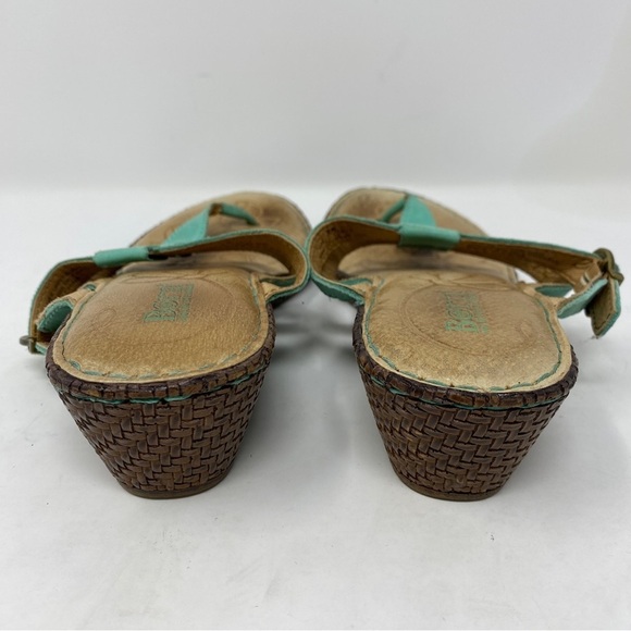 Born Comfort Sandals Size 7 M Turquoise Straps Adjustable - Picture 4 of 11